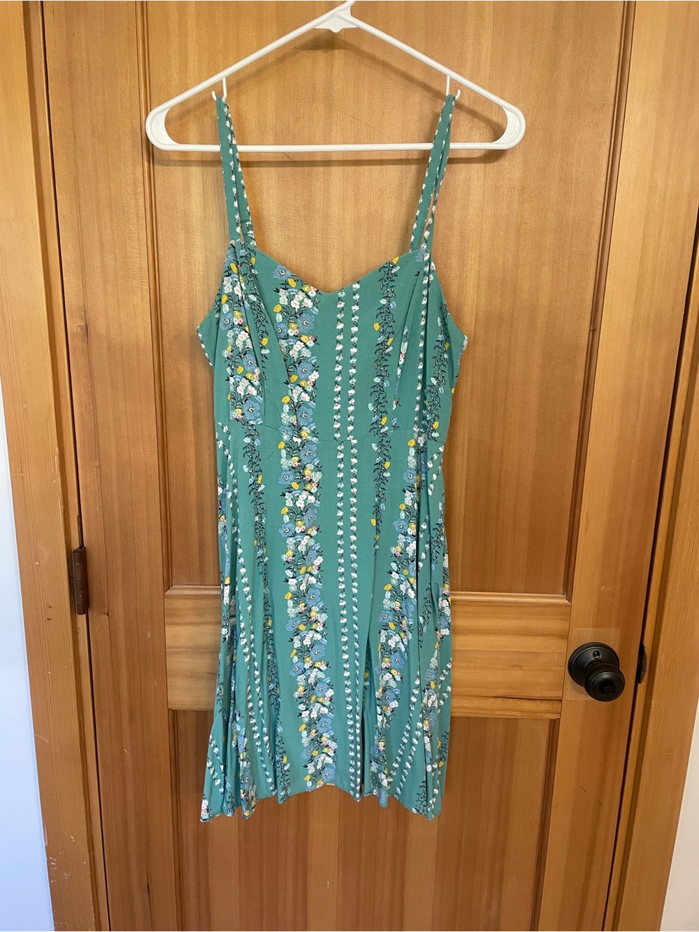 Old Navy Teal Floral Strap Sundress